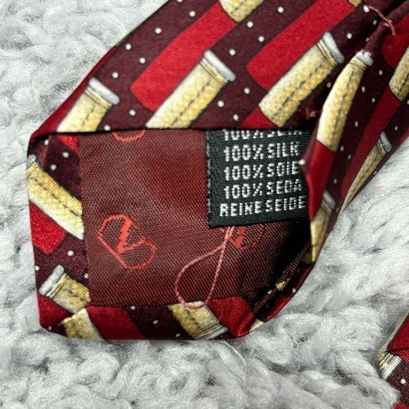 Valentino Neck Tie 100% Silk Mens High End Designer Couture Collection Business - Picture 4 of 6